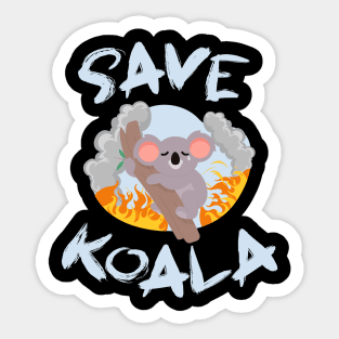 save koala pray for australia Sticker